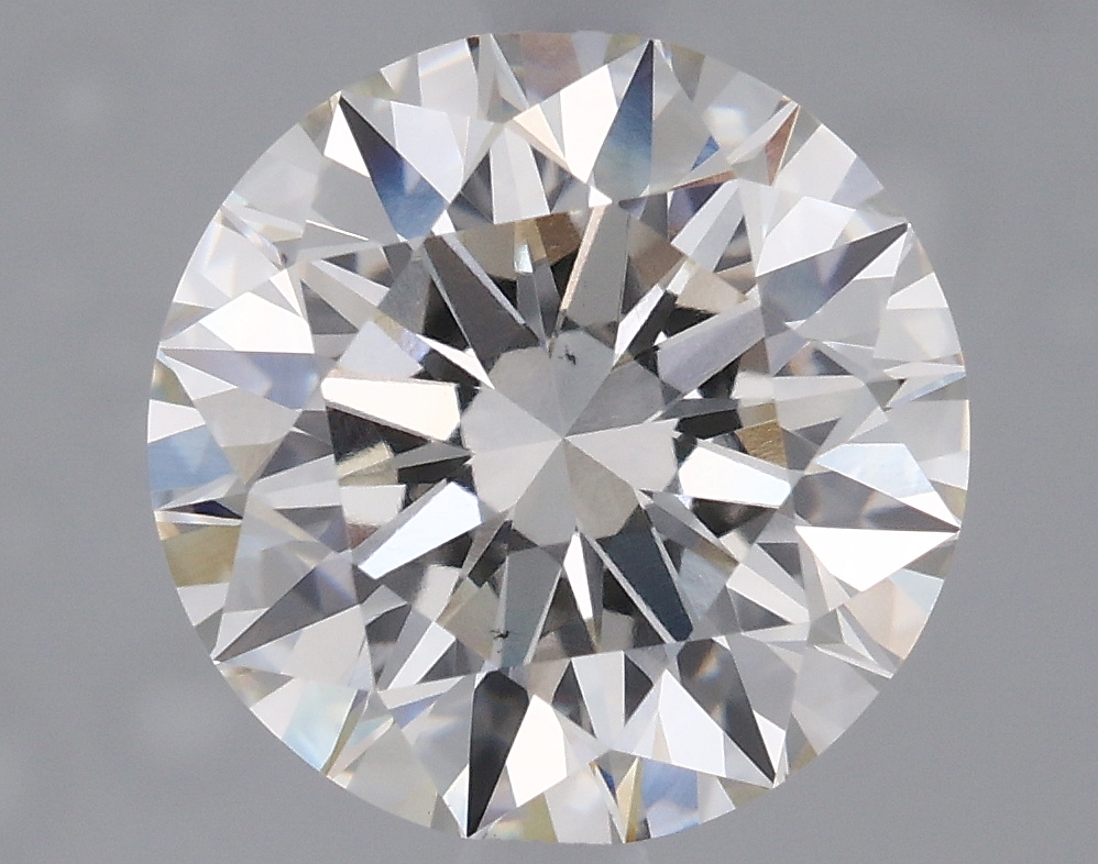 Actual 2.54 carat H Round lab-grown diamond