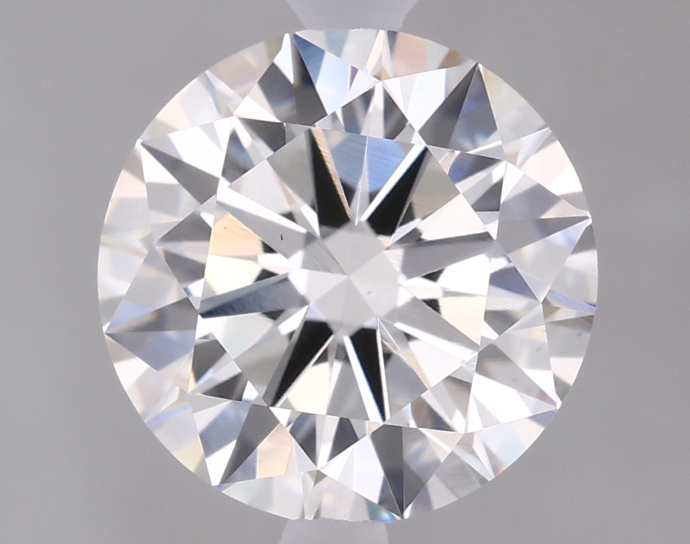 Actual 2.01 carat H Round lab-grown diamond