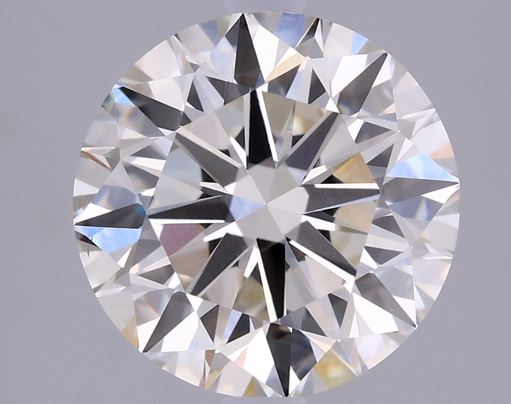 Actual 2.52 carat H Round lab-grown diamond
